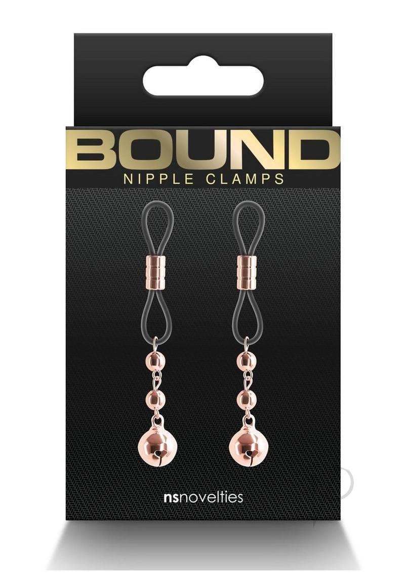 Bound Nipple Clamps D1 - Metal/Rose Gold