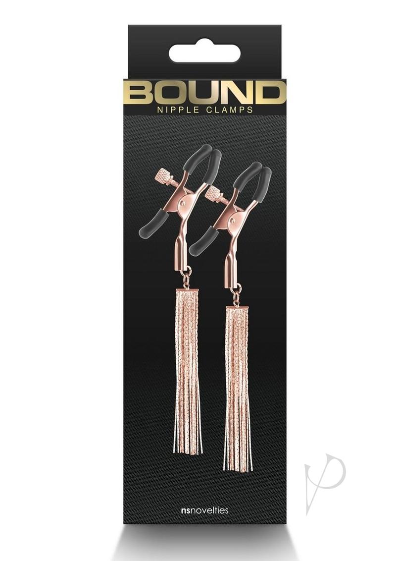 Bound Nipple Clamps D2 - Metal/Rose Gold
