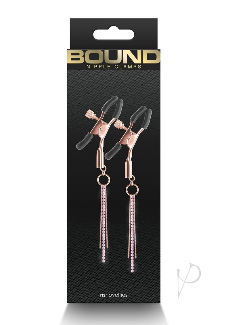 Bound Nipple Clamps D3 - Metal/Rose Gold