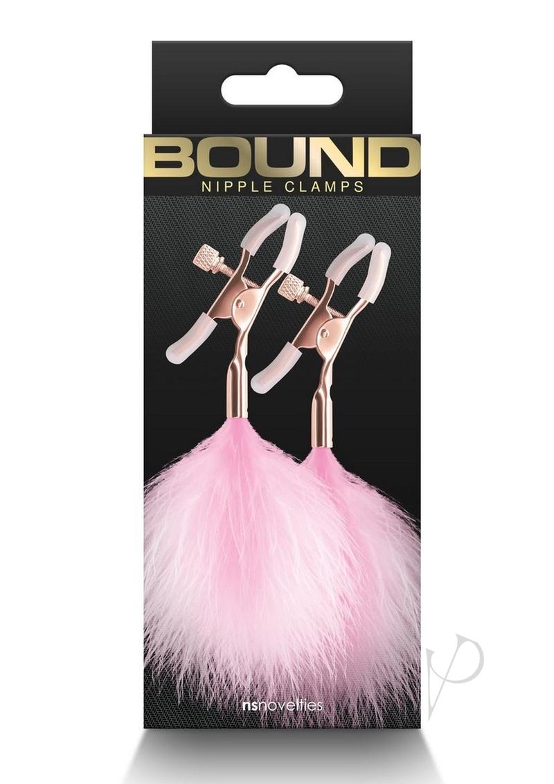 Bound Nipple Clamps F1 - Metal/Pink/Rose Gold