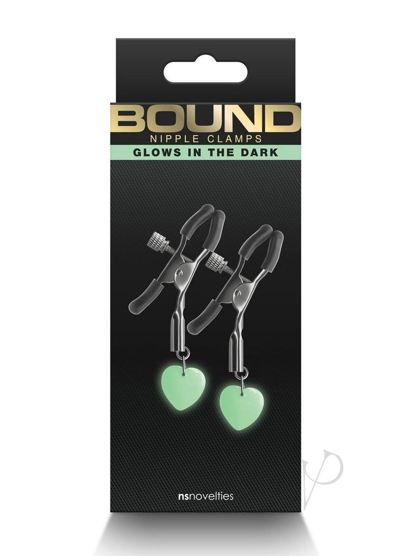 Bound Nipple Clamps G3 Iron - Glow In The Dark/Gray/Grey/Metal