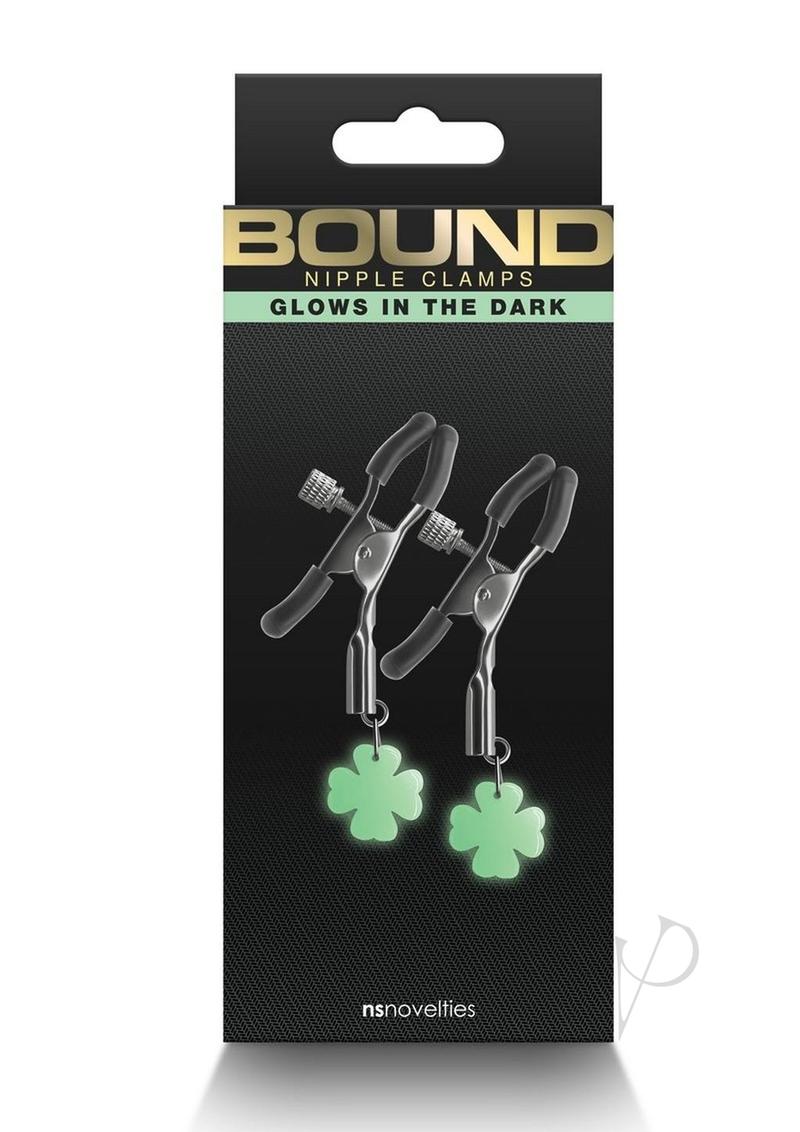 Bound Nipple Clamps G4 Iron - Glow In The Dark/Gray/Grey/Metal