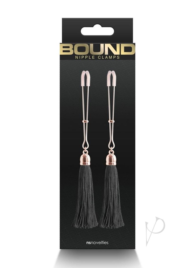 Bound Nipple Clamps T1 - Black/Metal/Rose Gold