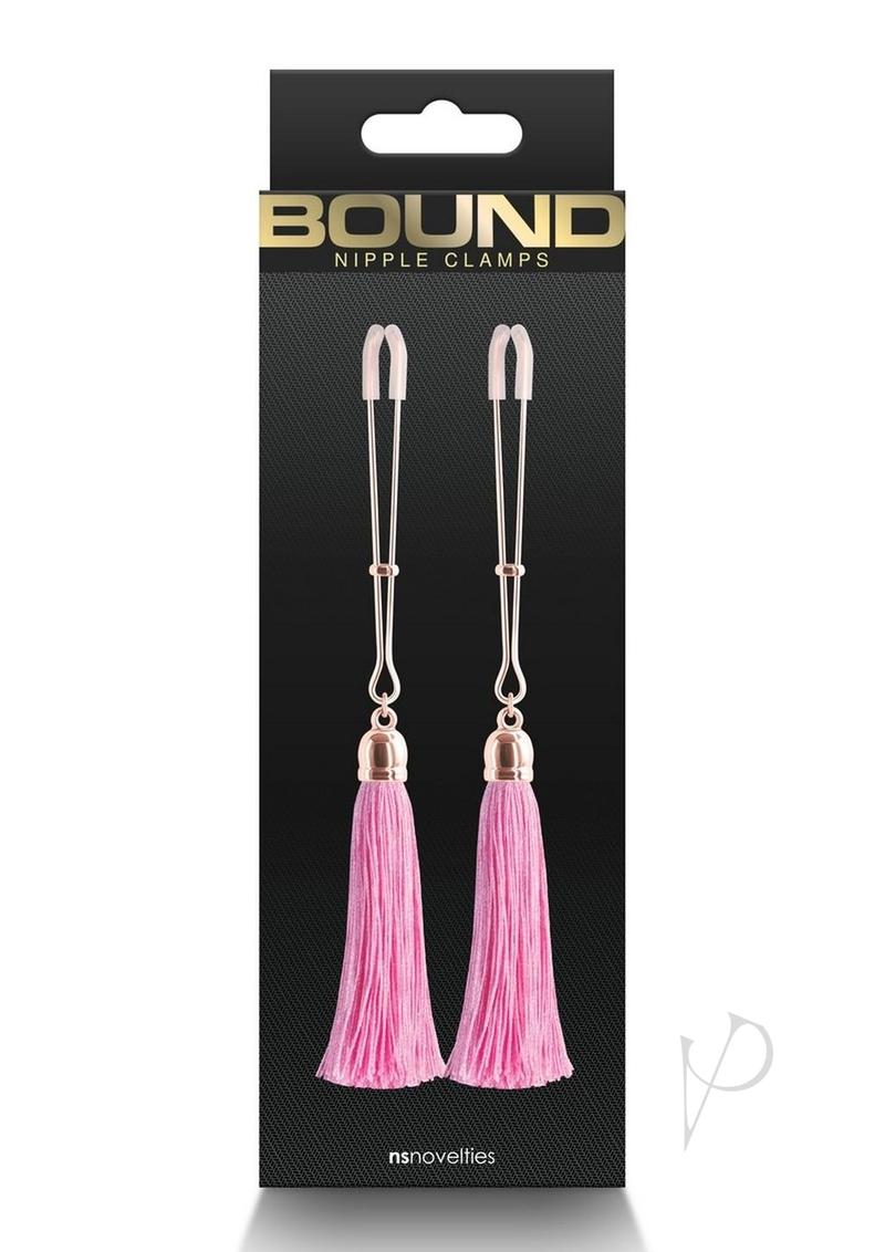 Bound Nipple Clamps T1 - Metal/Pink/Rose Gold