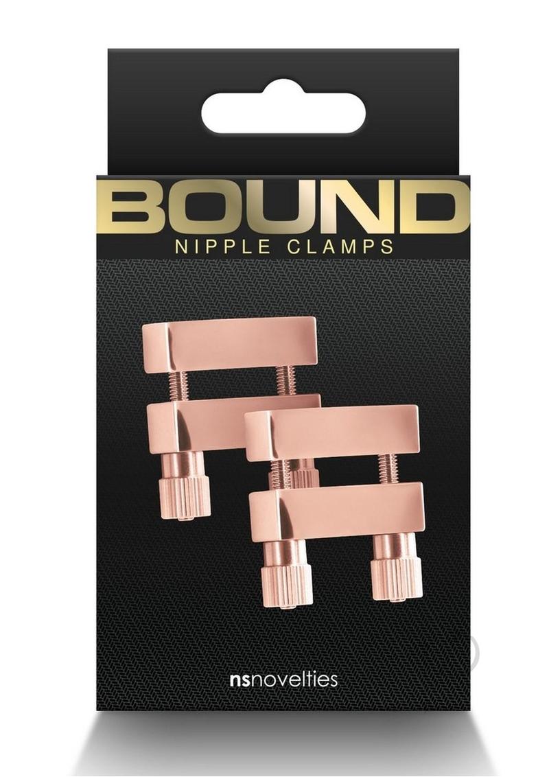 Bound Nipple Clamps V1 - Metal/Rose Gold