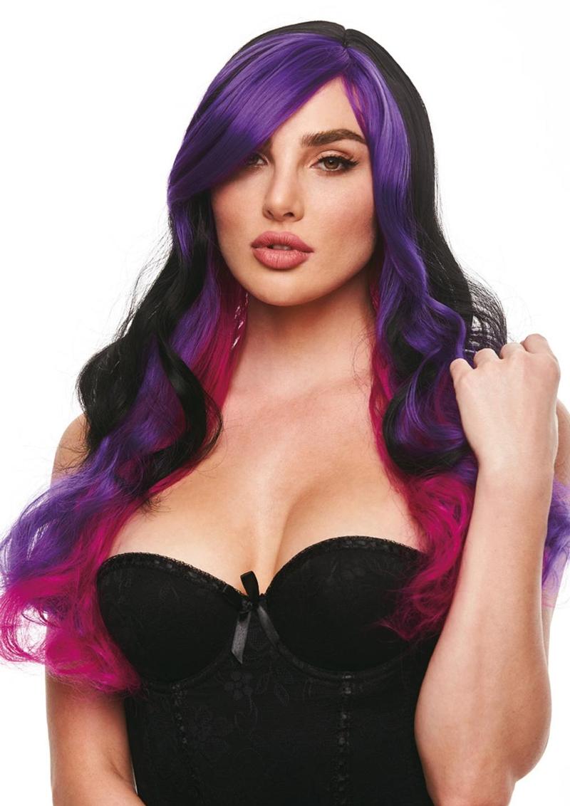 Brandi Wig - Black/Purple