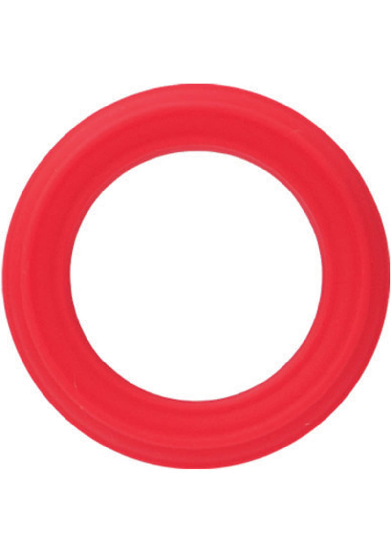 Caesar Silicone Cock Ring - Red