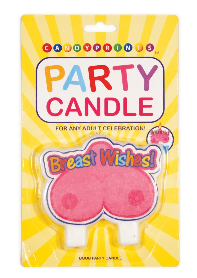 Candyprints Breast Wishes Boob Party Candle
