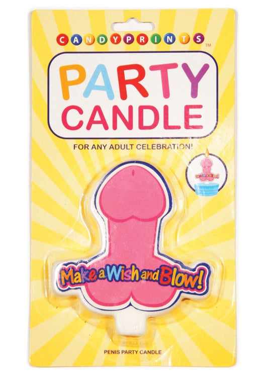 Candyprints Make A Wish and Blow Penis Party Candle