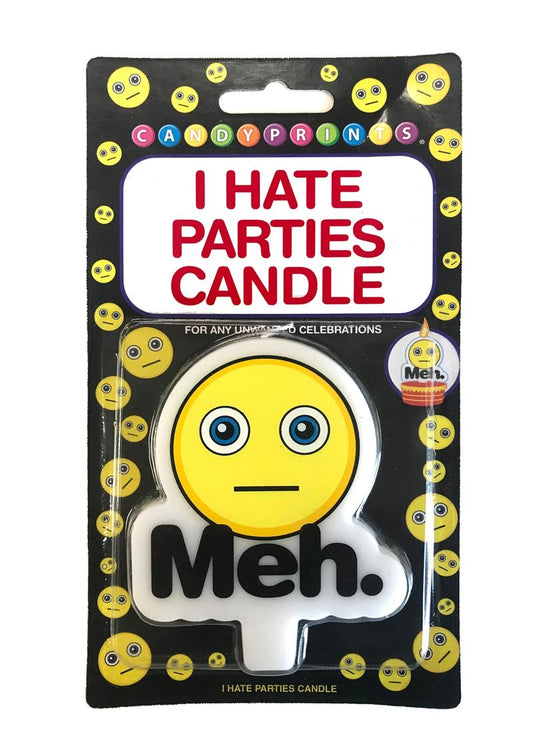 Candyprints Meh I Hate Parties Candle
