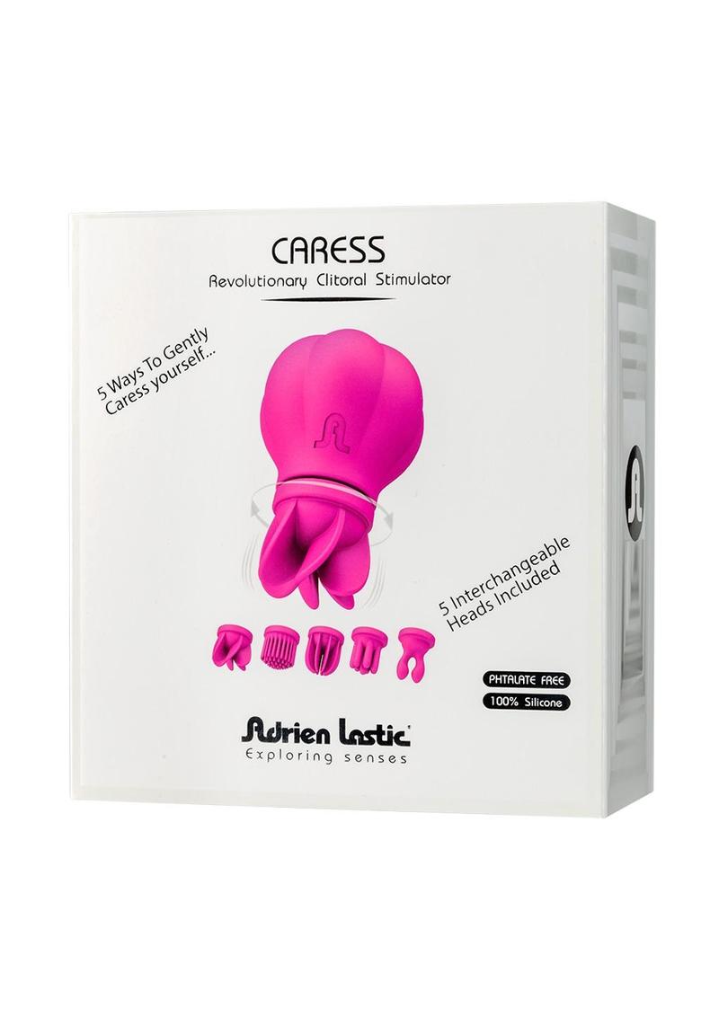 Caress Rechargeable Silicone Clitoral Stimulator - Pink