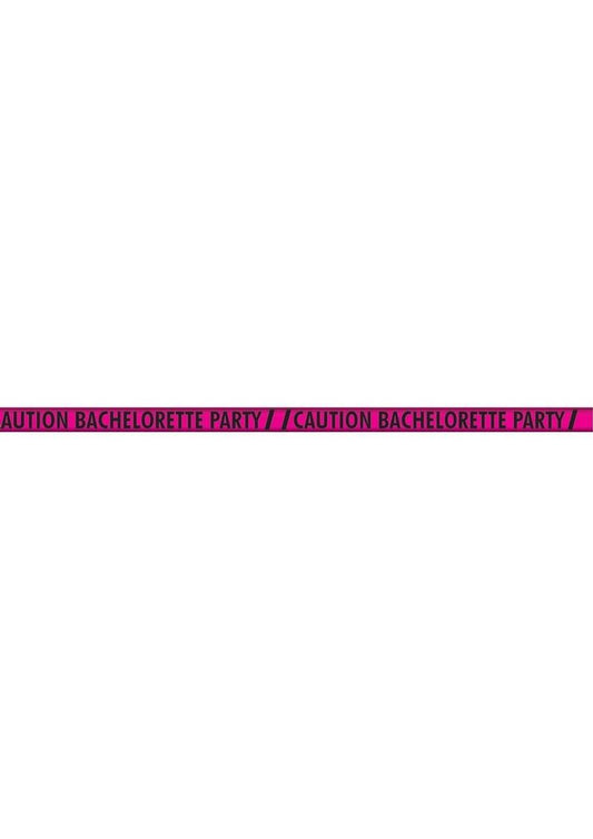 Caution Bachelorette Party Tape - Black/Pink - 100ft