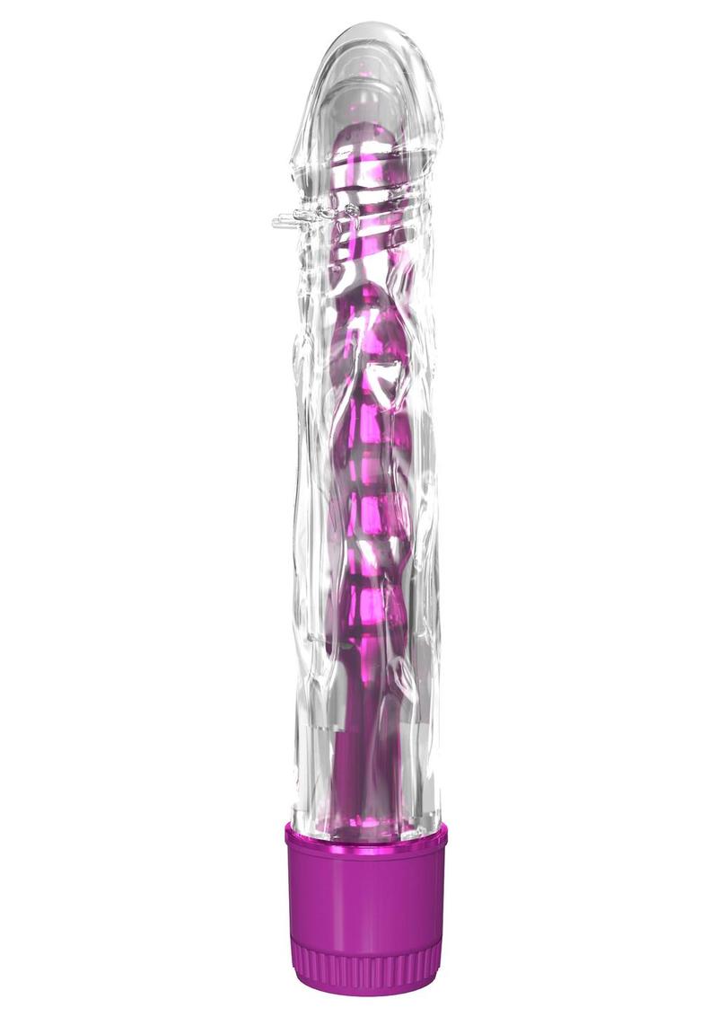 Classix Mr. Twister Vibrator with Sleeve - Clear/Pink - Set
