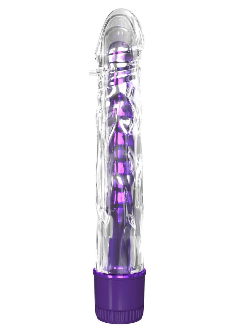 Classix Mr. Twister Vibrator with Sleeve - Clear/Purple - Set