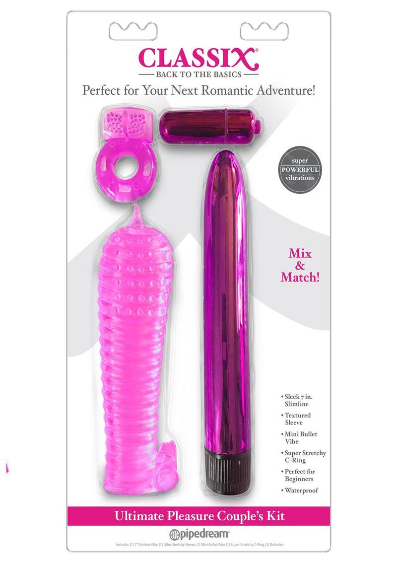 Classix Ultimate Pleasure Couple's - Pink - 4 Piece Kit