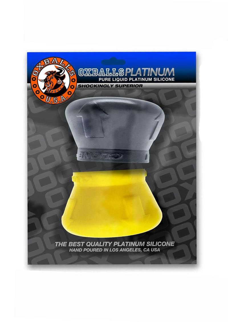 Clone Duo Silicone Ballstretcher - Black/Yellow - 2 Pack