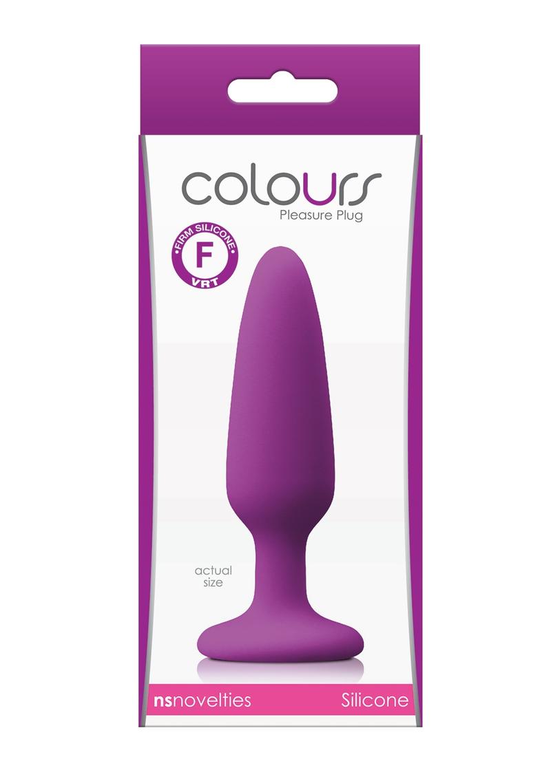 Colours Pleasure Plug Silicone Butt Plug - Purple - Small