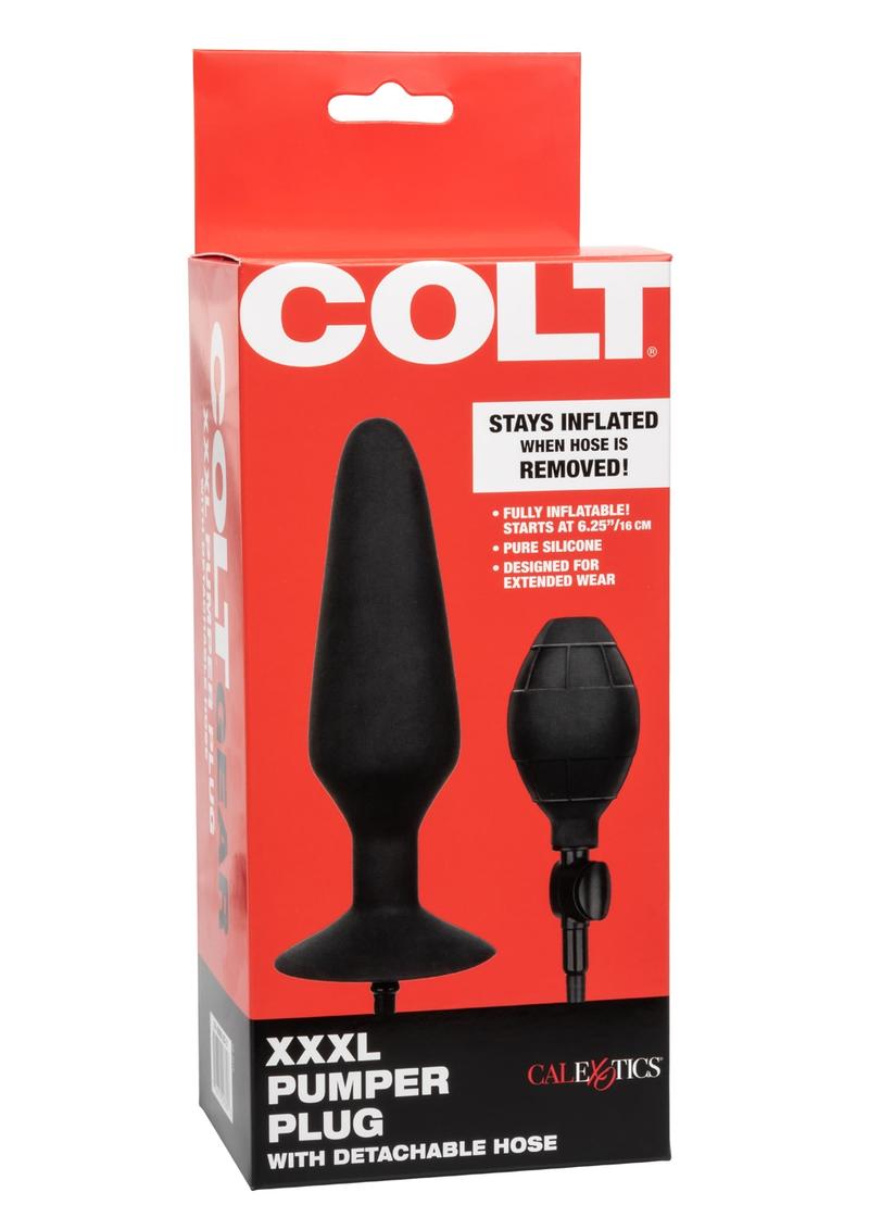 Colt XXXL Pumper Plug Inflatable Butt Plug - Black