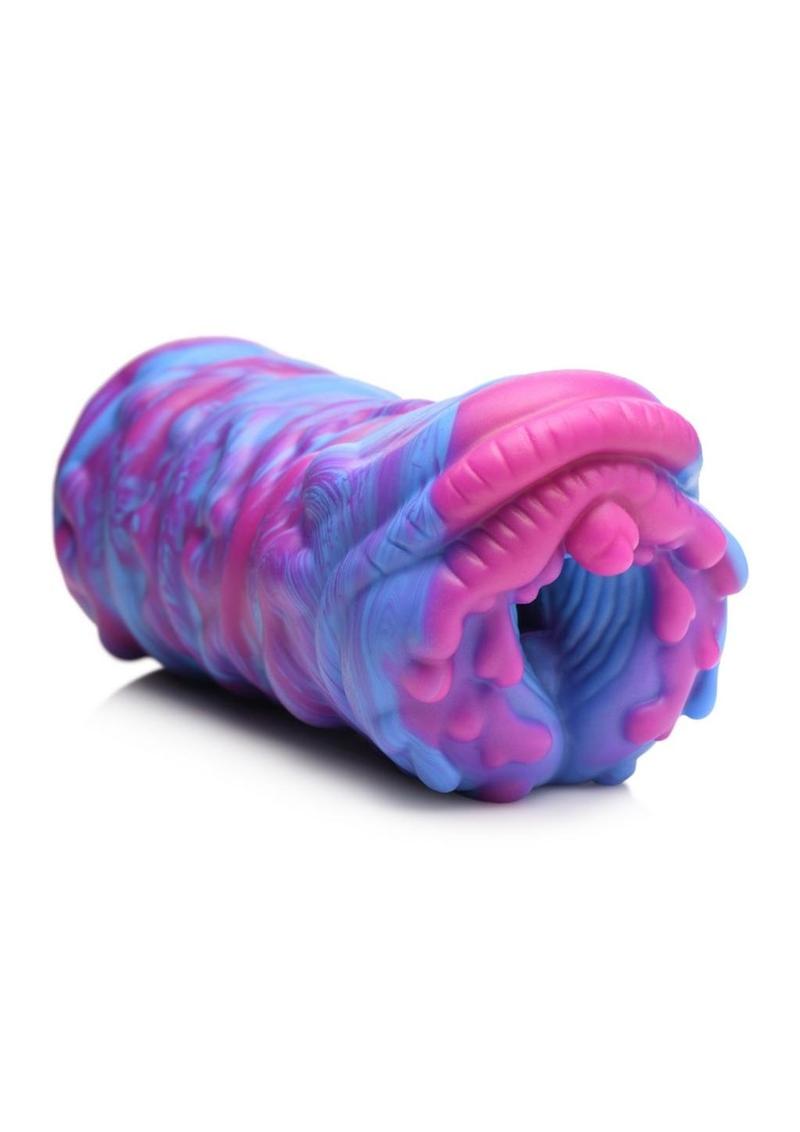 Creature Cocks Cyclone Silicone Squishy Alien Vagina Stroker - Blue/Pink