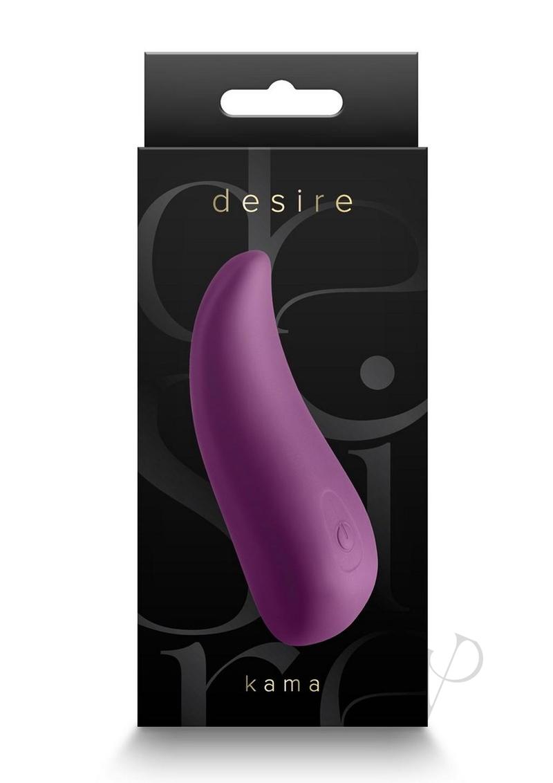 Desire Kama Rechargeable Silicone Vibrator - Purple