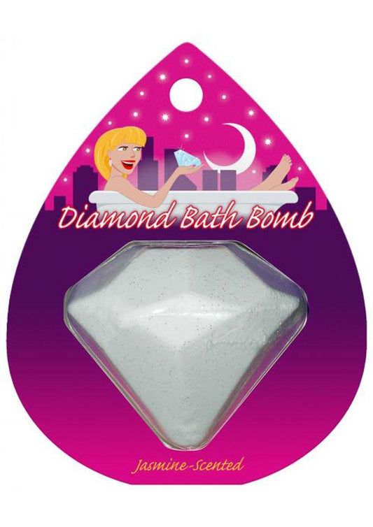 Diamond Bath Bomb Jasmine Scent - Pink
