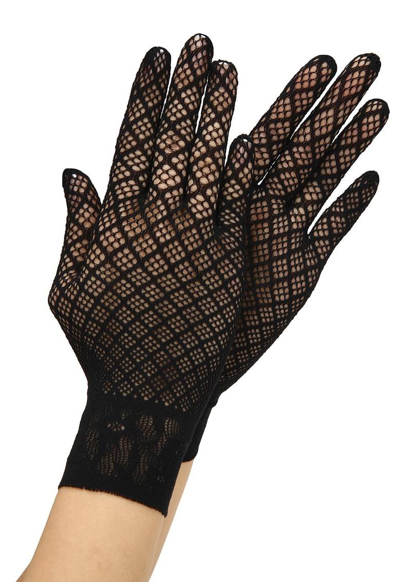 Diamond Jacquard Glove - Black/Diamond