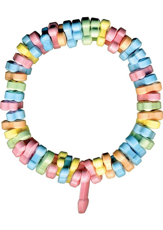 Dicky Charms Multi Flavored Penis Shaped Candy In A Super Stretch Bracelet - Multicolor