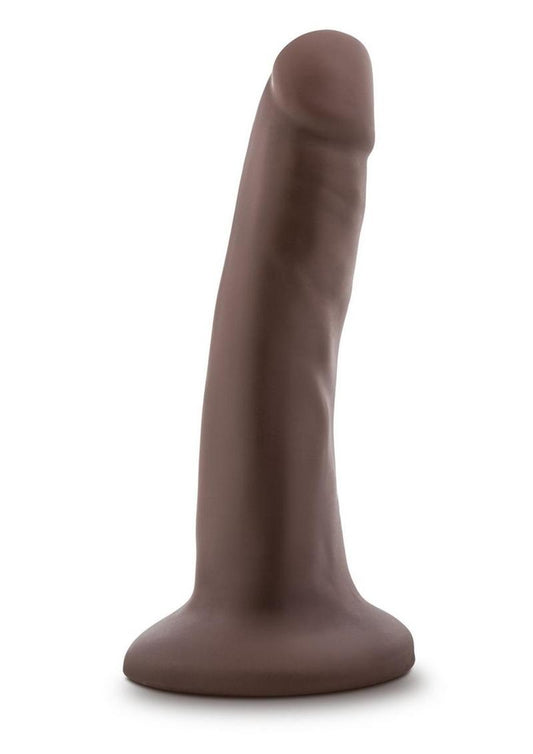 Dr. Skin Plus Posable Dildo - Chocolate - 5in