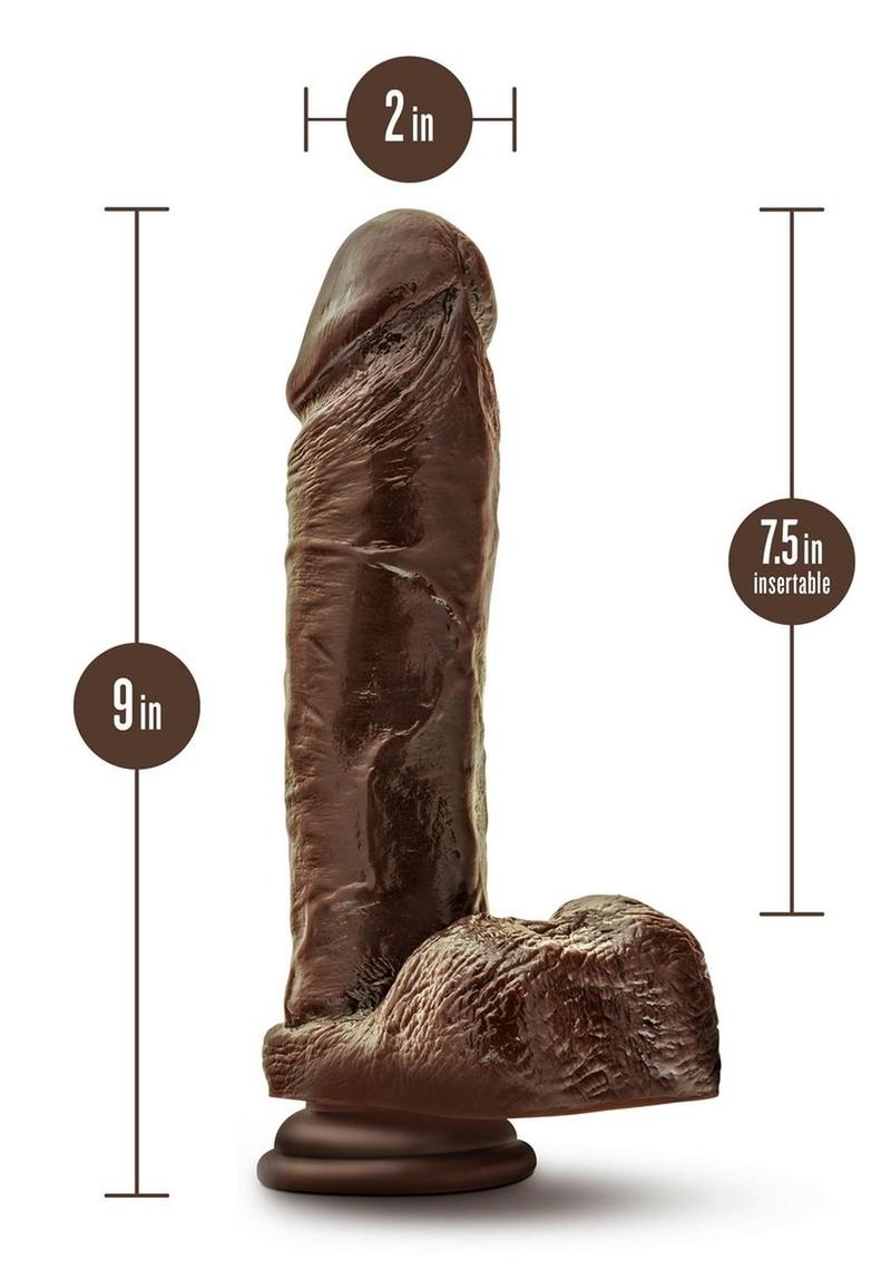 Dr. Skin Plus Thick Posable Dildo with Balls