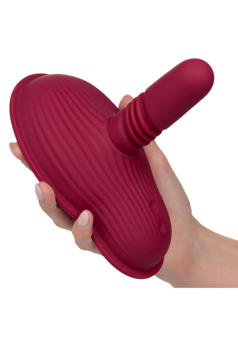Dual Rider Rechargeable Silicone Remote Control Thrust and Grind Massager