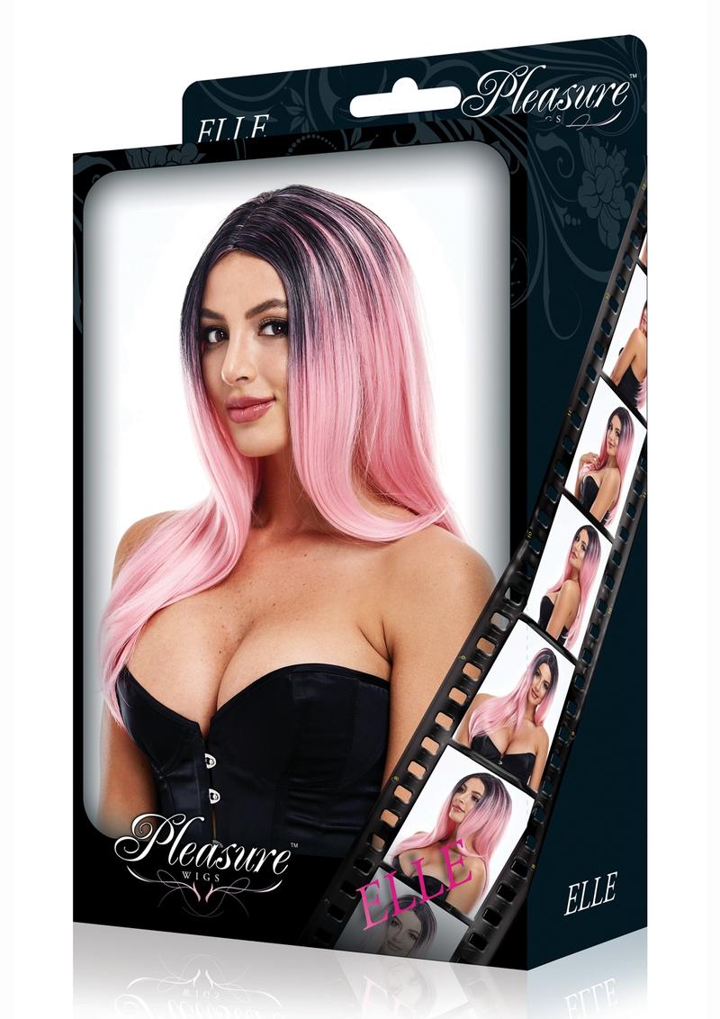 Elle Wig - Black/Pink