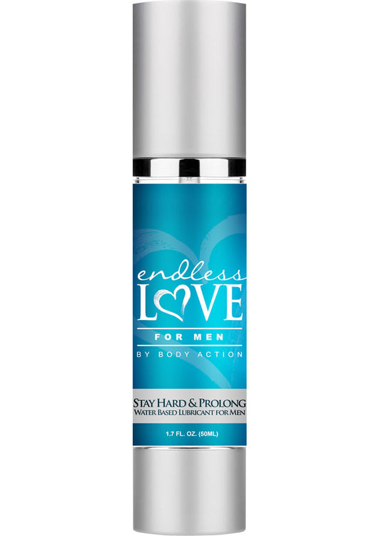 Endless Love For Men Stay Hard and Prolong Water Based Lubricant - 1.7 Oz