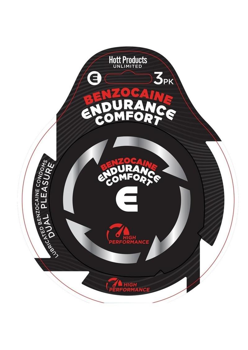 Endurance Comfort Condoms with Benzocaine - 3 Per Pack
