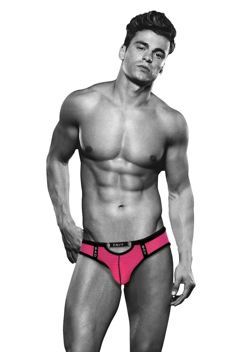 Envy Bad Boy Brief - Pink - Large/XLarge