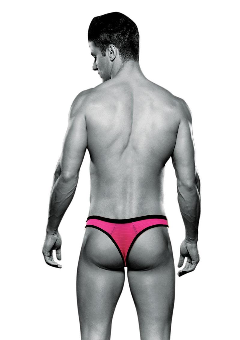 Envy Bad Boy Thong - Pink - Medium/Small