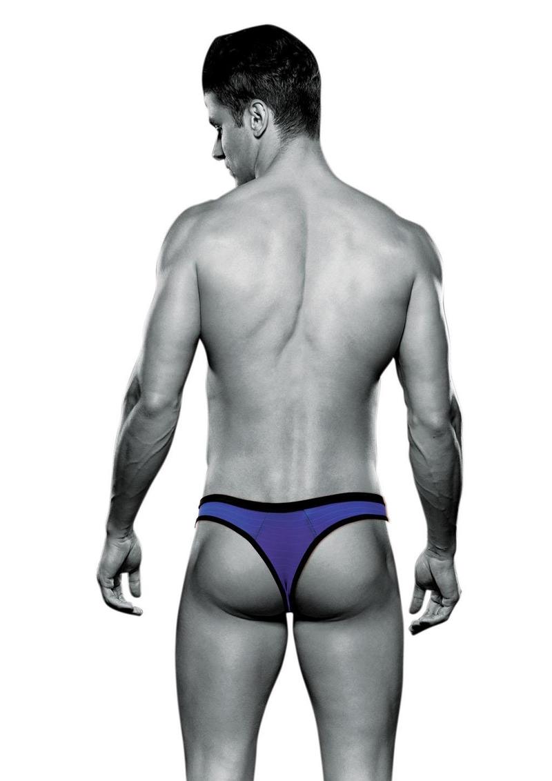 Envy Bad Boy Thong - Purple - Medium/Small