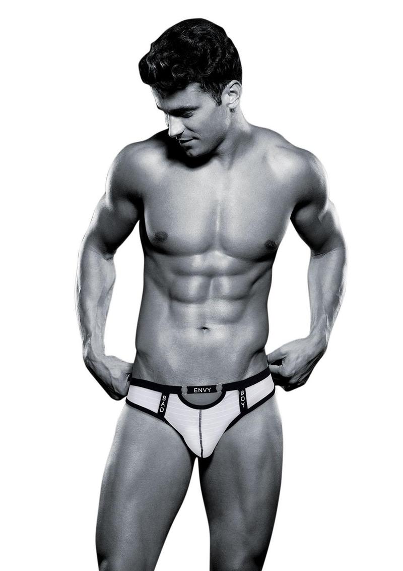 Envy Bad Boy Thong - White - Large/XLarge