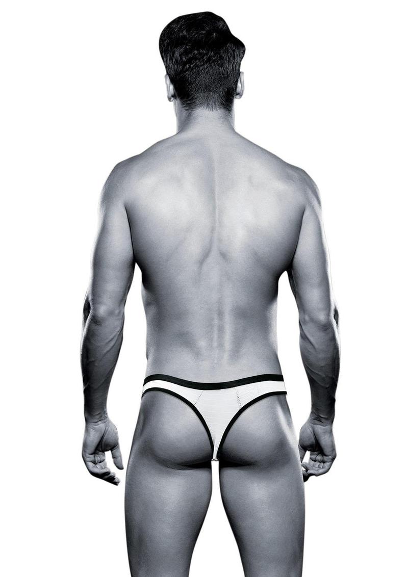 Envy Bad Boy Thong - White - Medium/Small