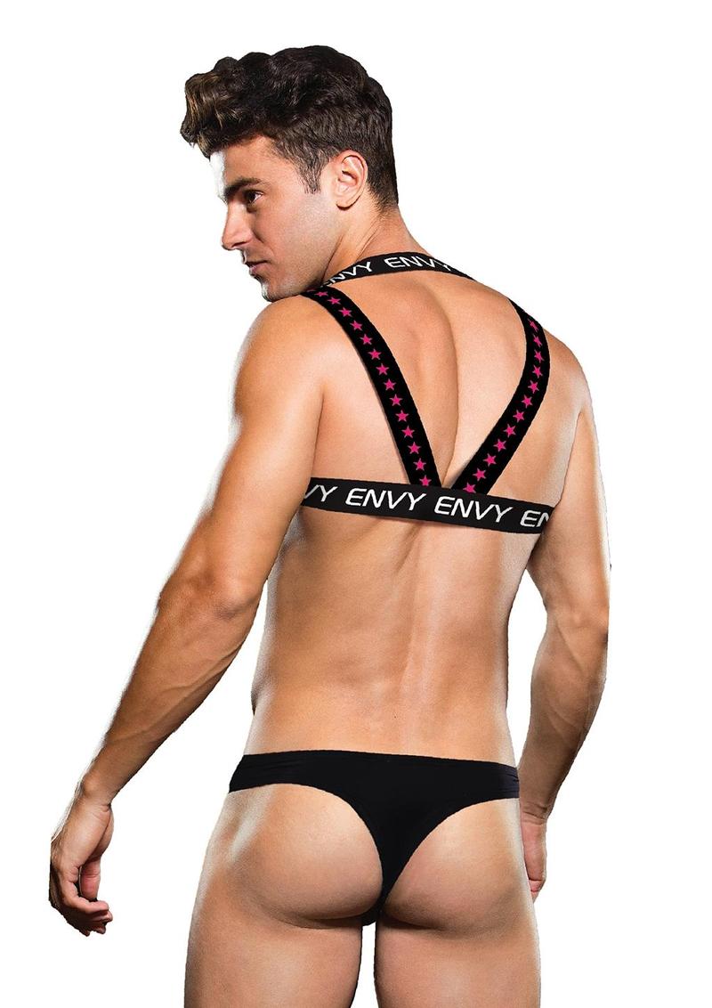 Envy Logo Harness - Black/White - Medium/Small