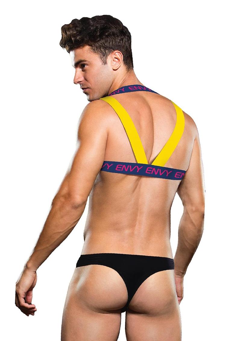 Envy Logo Harness - Blue/Yellow - Medium/Small