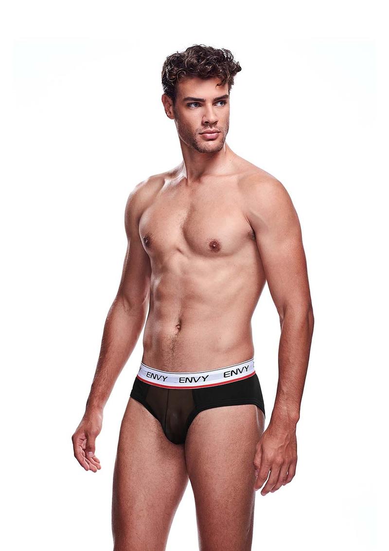 Envy Mesh Brief - Black - Large/XLarge