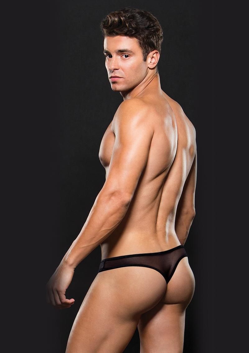 Envy Mesh Thong - Black - Medium/Small