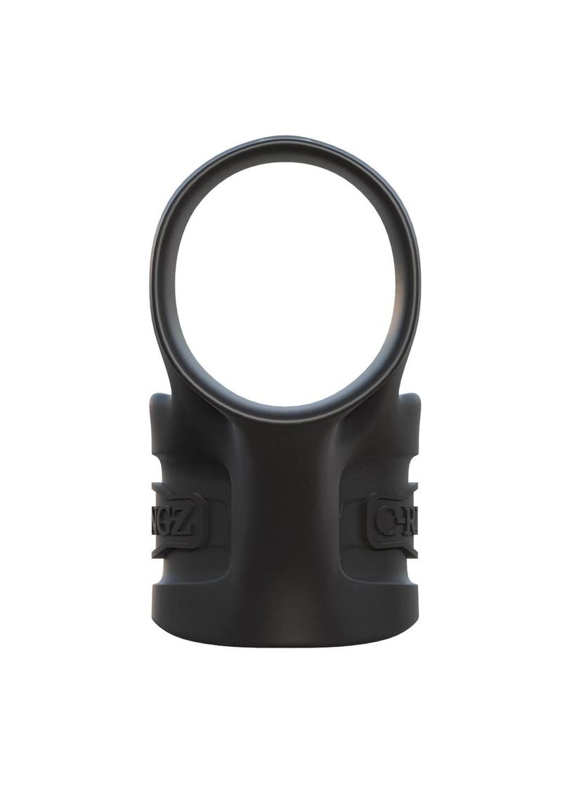 Fantasy C-Ringz Silicone Mr. Big Cock Ring and Ball Stretcher - Black