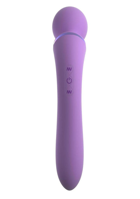 Fantasy For Her Duo Wand Massage Her Silicone Rechargeable Waterproof - Purple