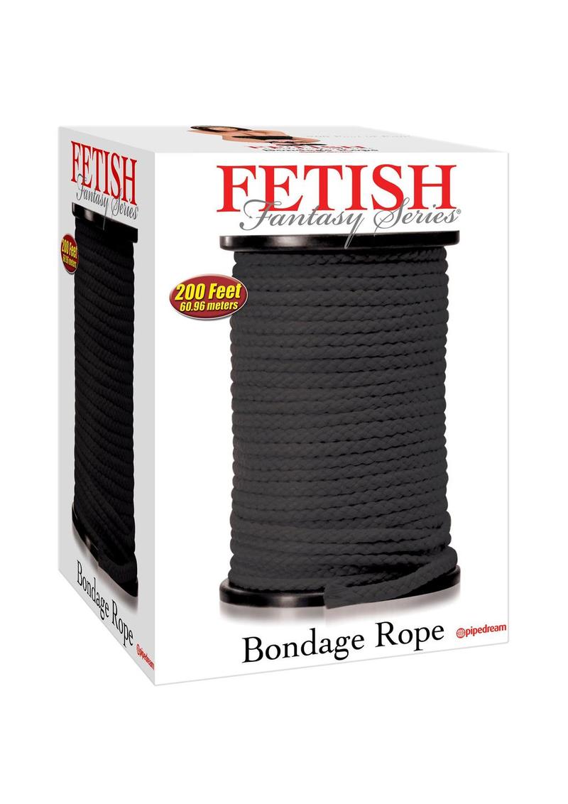 Fetish Fantasy Series Bondage Rope - Black - 200 Feet