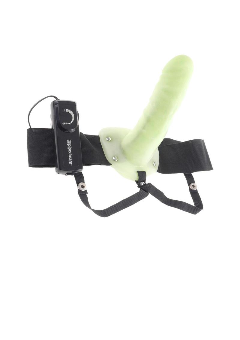 Fetish Fantasy Series For Him Or Her Vibrating Hollow Strap-On Dildo and Adjustable Harness with Remote Control