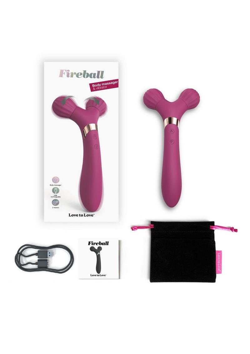 Fireball Rechargeable Silicone Body Massager and Vibrator