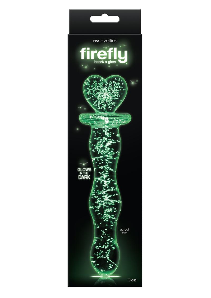 Firefly Glass Heart A Glow Probe - Clear/Glow In The Dark