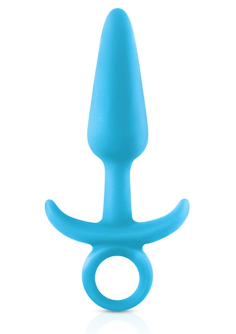 Firefly Prince Silicone Butt Plug - Blue/Glow In The Dark - Medium