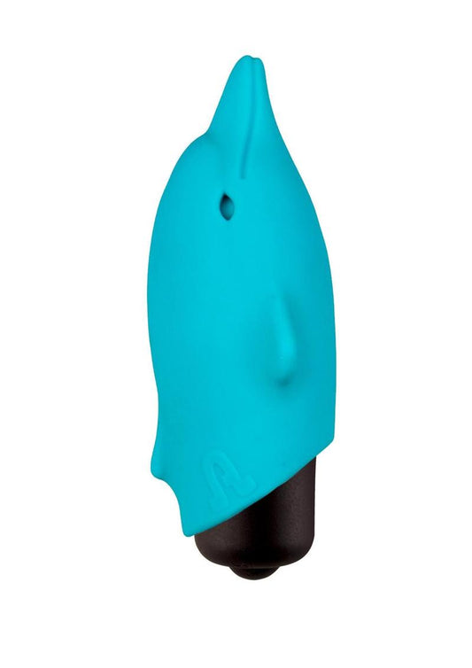 Flippy Powerful Silicone Pocket Vibrator - Blue/Teal